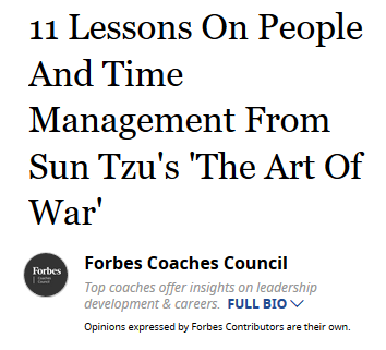 11 Lessons on People and Time Management From Sun Tzu's Art of War
